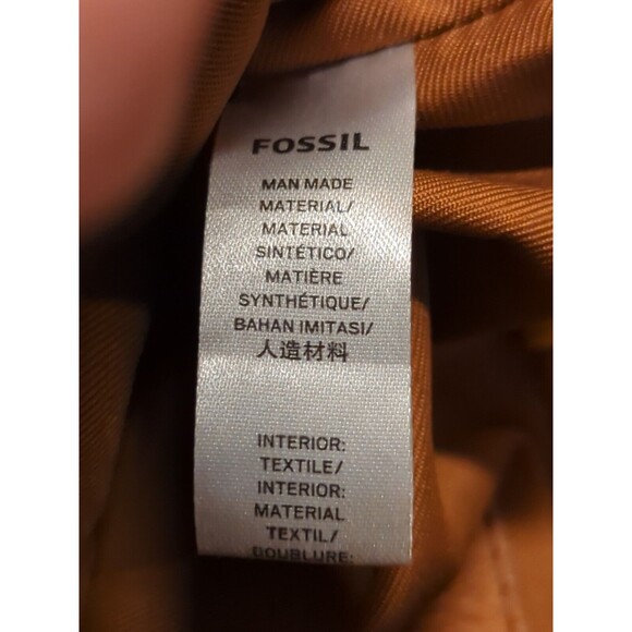 Fossil Fiona Crossbody PVC Bag Purse Printed Floral Zip Adjustable Zip Pockets - Picture 7 of 12